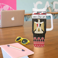 Egypt Christmas Tumbler With Handle Coat Of Arms Eid Milad Majid LT15