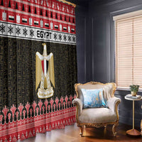 Egypt Christmas Window Curtain Coat Of Arms Eid Milad Majid - Wonder Print Shop