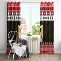 Egypt Christmas Window Curtain Coat Of Arms Eid Milad Majid - Wonder Print Shop