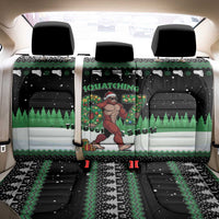 Funny Bigfoot 67 Six Seven Christmas Back Car Seat Cover Squatching Through The Snow - Wonder Print Shop