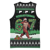 Funny Bigfoot 67 Six Seven Christmas Basketball Jersey Squatching Through The Snow - Wonder Print Shop