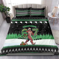 Funny Bigfoot 67 Six Seven Christmas Bedding Set Squatching Through The Snow - Wonder Print Shop