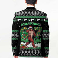 Funny Bigfoot 67 Six Seven Christmas Blazer Squatching Through The Snow - Wonder Print Shop