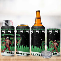 Funny Bigfoot 67 Six Seven Christmas 4 in 1 Can Cooler Tumbler Squatching Through The Snow - Wonder Print Shop
