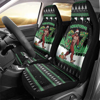 Funny Bigfoot 67 Six Seven Christmas Car Seat Cover Squatching Through The Snow - Wonder Print Shop
