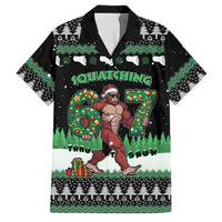 Funny Bigfoot 67 Six Seven Christmas Family Matching Tank Maxi Dress and Hawaiian Shirt Squatching Through The Snow - Wonder Print Shop