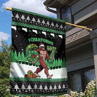Funny Bigfoot 67 Six Seven Christmas Garden Flag Squatching Through The Snow - Wonder Print Shop