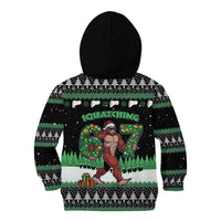 Funny Bigfoot 67 Six Seven Christmas Kid Hoodie Squatching Through The Snow - Wonder Print Shop