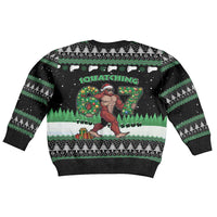 Funny Bigfoot 67 Six Seven Christmas Kid Ugly Christmas Sweater Squatching Through The Snow - Wonder Print Shop