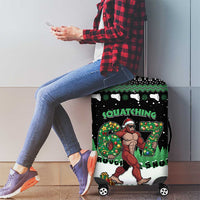 Funny Bigfoot 67 Six Seven Christmas Luggage Cover Squatching Through The Snow - Wonder Print Shop