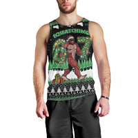 Funny Bigfoot 67 Six Seven Christmas Men Tank Top Squatching Through The Snow - Wonder Print Shop