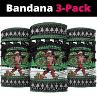 Funny Bigfoot 67 Six Seven Christmas Neck Gaiter Squatching Through The Snow - Wonder Print Shop