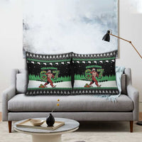 Funny Bigfoot 67 Six Seven Christmas Pillow Cover Squatching Through The Snow - Wonder Print Shop