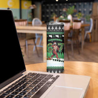 Funny Bigfoot 67 Six Seven Christmas Skinny Tumbler Squatching Through The Snow - Wonder Print Shop