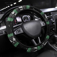 Funny Bigfoot 67 Six Seven Christmas Steering Wheel Cover Squatching Through The Snow - Wonder Print Shop