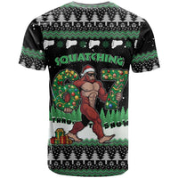 Funny Bigfoot 67 Six Seven Christmas T Shirt Squatching Through The Snow - Wonder Print Shop