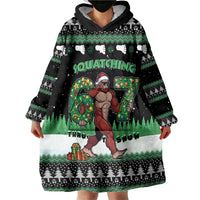 Funny Bigfoot 67 Six Seven Christmas Wearable Blanket Hoodie Squatching Through The Snow - Wonder Print Shop