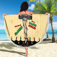 Christmas Story Beach Blanket Fragile Leg Lamp - Wonder Print Shop