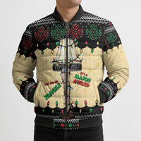 Christmas Story Bomber Puffer Jacket Fragile Leg Lamp - Wonder Print Shop