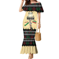 Christmas Story Family Matching Mermaid Dress and Hawaiian Shirt Fragile Leg Lamp - Wonder Print Shop