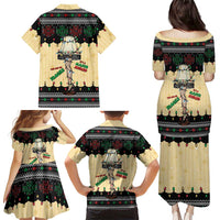 Christmas Story Family Matching Puletasi and Hawaiian Shirt Fragile Leg Lamp - Wonder Print Shop