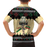 Christmas Story Family Matching Short Sleeve Bodycon Dress and Hawaiian Shirt Fragile Leg Lamp - Wonder Print Shop