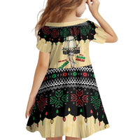 Christmas Story Family Matching Short Sleeve Bodycon Dress and Hawaiian Shirt Fragile Leg Lamp - Wonder Print Shop