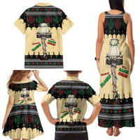 Christmas Story Family Matching Tank Maxi Dress and Hawaiian Shirt Fragile Leg Lamp - Wonder Print Shop
