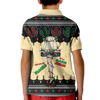Christmas Story Kid Polo Shirt Fragile Leg Lamp - Wonder Print Shop