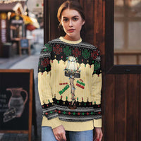 Christmas Story Ugly Christmas Sweater Fragile Leg Lamp - Wonder Print Shop