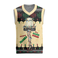 Christmas Story Christmas Knitted V-Neck Vest Fragile Leg Lamp - Wonder Print Shop