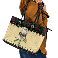 Christmas Story Leather Tote Bag Fragile Leg Lamp - Wonder Print Shop