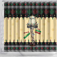 Christmas Story Shower Curtain Fragile Leg Lamp - Wonder Print Shop