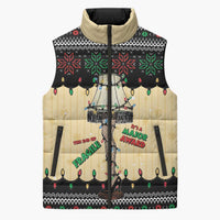 Christmas Story Sleeveless Puffer Jacket Fragile Leg Lamp - Wonder Print Shop