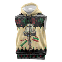 Christmas Story Sleeveless Zip Hoodie Fragile Leg Lamp - Wonder Print Shop