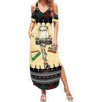 Christmas Story Summer Maxi Dress Fragile Leg Lamp - Wonder Print Shop