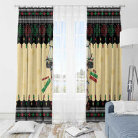 Christmas Story Window Curtain Fragile Leg Lamp - Wonder Print Shop