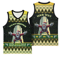 Personalised Nakatomi Plaza Basketball Jersey It's Not Xmas Until Santa Falls - Wonder Print Shop