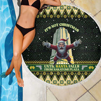 Nakatomi Plaza Beach Blanket It's Not Xmas Until Santa Falls - Wonder Print Shop