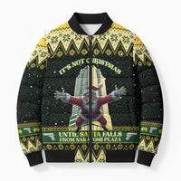 Personalised Nakatomi Plaza Bomber Puffer Jacket It's Not Xmas Until Santa Falls - Wonder Print Shop