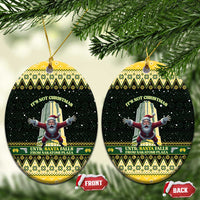 Nakatomi Plaza Ceramic Ornament It's Not Xmas Until Santa Falls - Wonder Print Shop