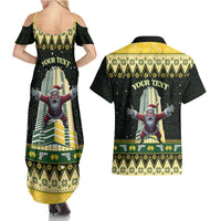 Personalised Nakatomi Plaza Couples Matching Summer Maxi Dress and Hawaiian Shirt It's Not Xmas Until Santa Falls - Wonder Print Shop