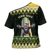 Personalised Nakatomi Plaza Cross Shoulder Shirt It's Not Xmas Until Santa Falls - Wonder Print Shop