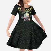 Personalised Nakatomi Plaza Family Matching Tank Maxi Dress and Hawaiian Shirt It's Not Xmas Until Santa Falls - Wonder Print Shop