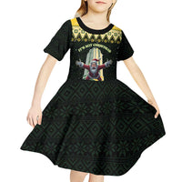 Personalised Nakatomi Plaza Kid Short Sleeve Dress It's Not Xmas Until Santa Falls - Wonder Print Shop
