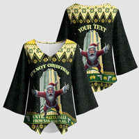 Personalised Nakatomi Plaza Kimono Sleeve Blouse It's Not Xmas Until Santa Falls - Wonder Print Shop