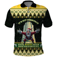 Personalised Nakatomi Plaza Polo Shirt It's Not Xmas Until Santa Falls - Wonder Print Shop