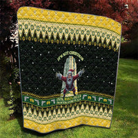 Nakatomi Plaza Quilt It's Not Xmas Until Santa Falls - Wonder Print Shop