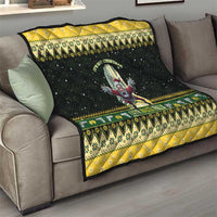 Nakatomi Plaza Quilt It's Not Xmas Until Santa Falls - Wonder Print Shop