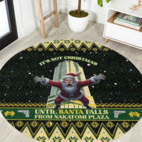 Nakatomi Plaza Round Carpet It's Not Xmas Until Santa Falls - Wonder Print Shop